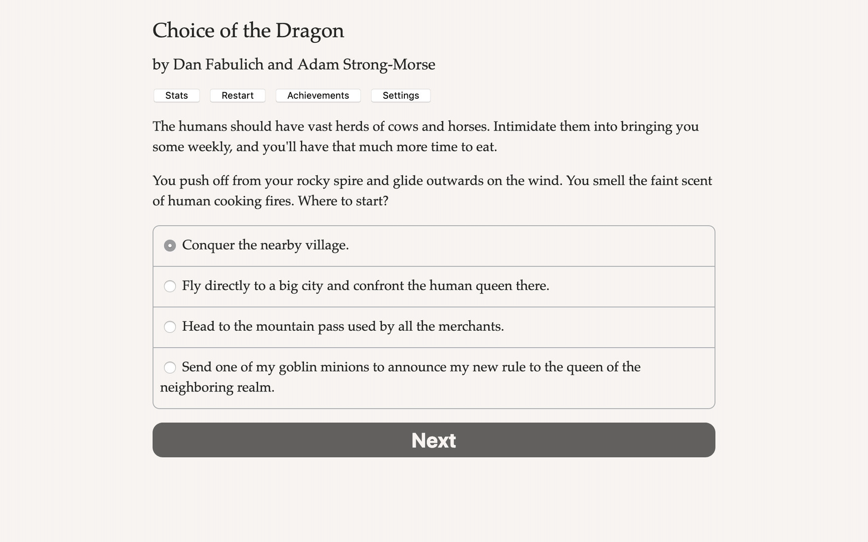 Choice of the Dragon screenshot