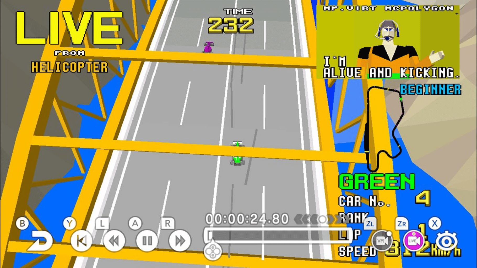 Sega Ages Virtua Racing screenshot