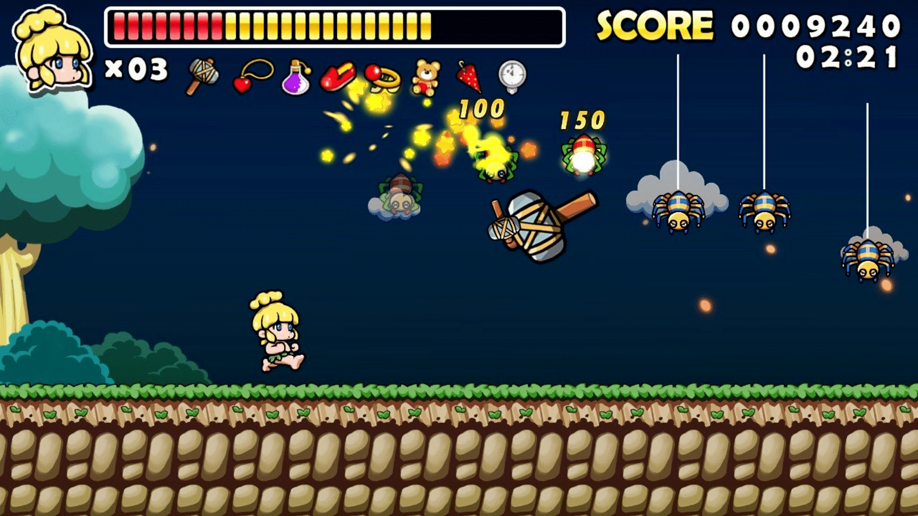 Wonder Boy Returns Remix screenshot