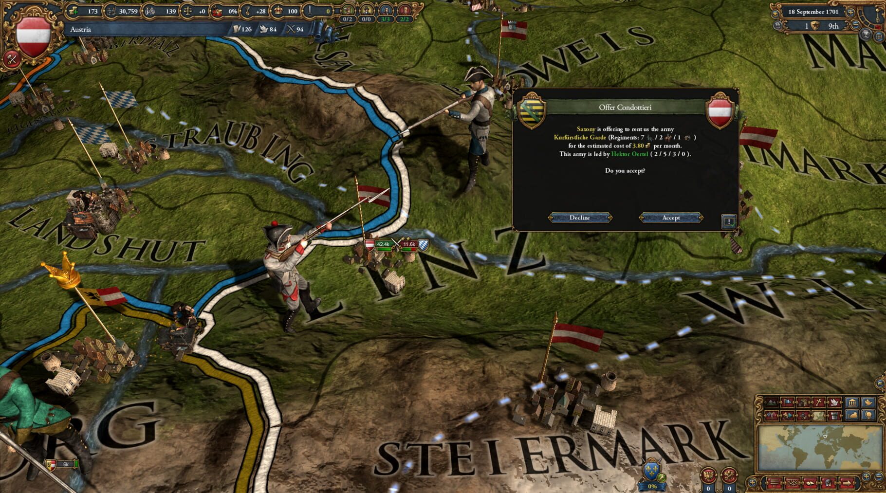 Captura de pantalla - Europa Universalis IV: Mare Nostrum