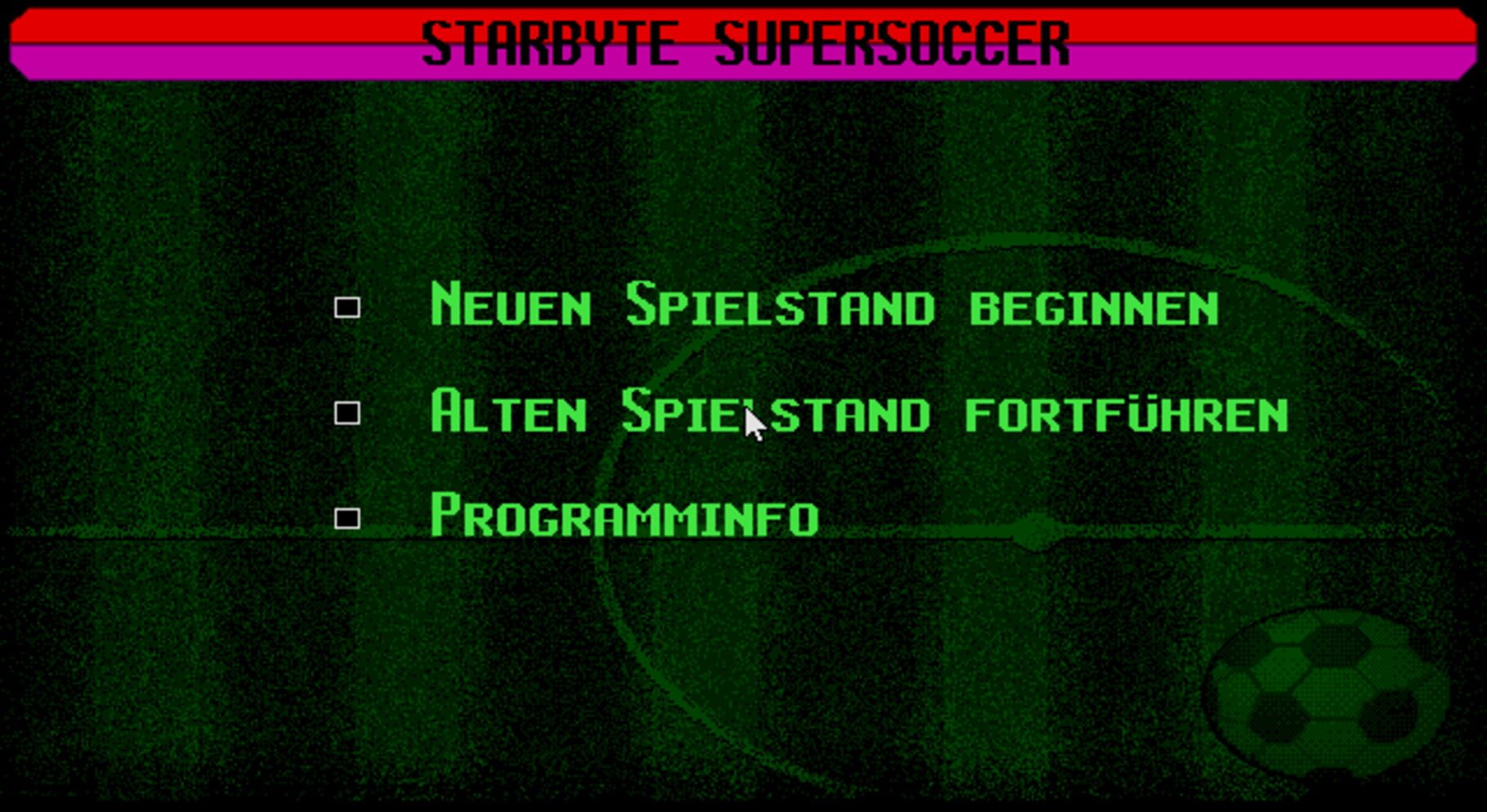 Captura de pantalla - Starbyte Super Soccer