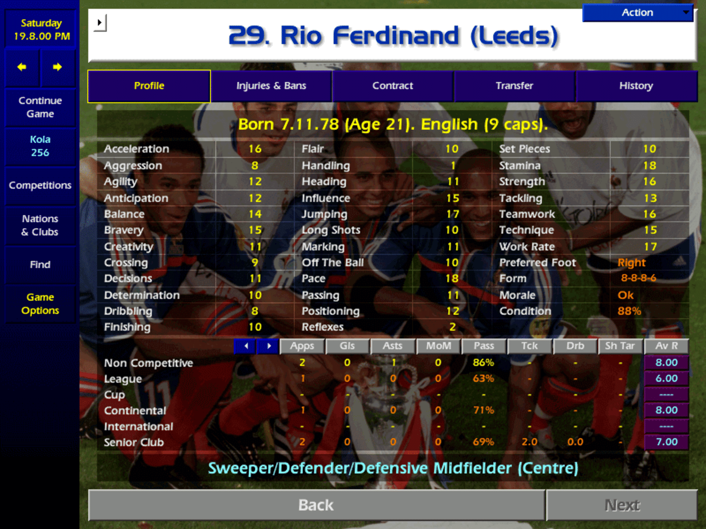 Championship Manager: Season 00/01 screenshot