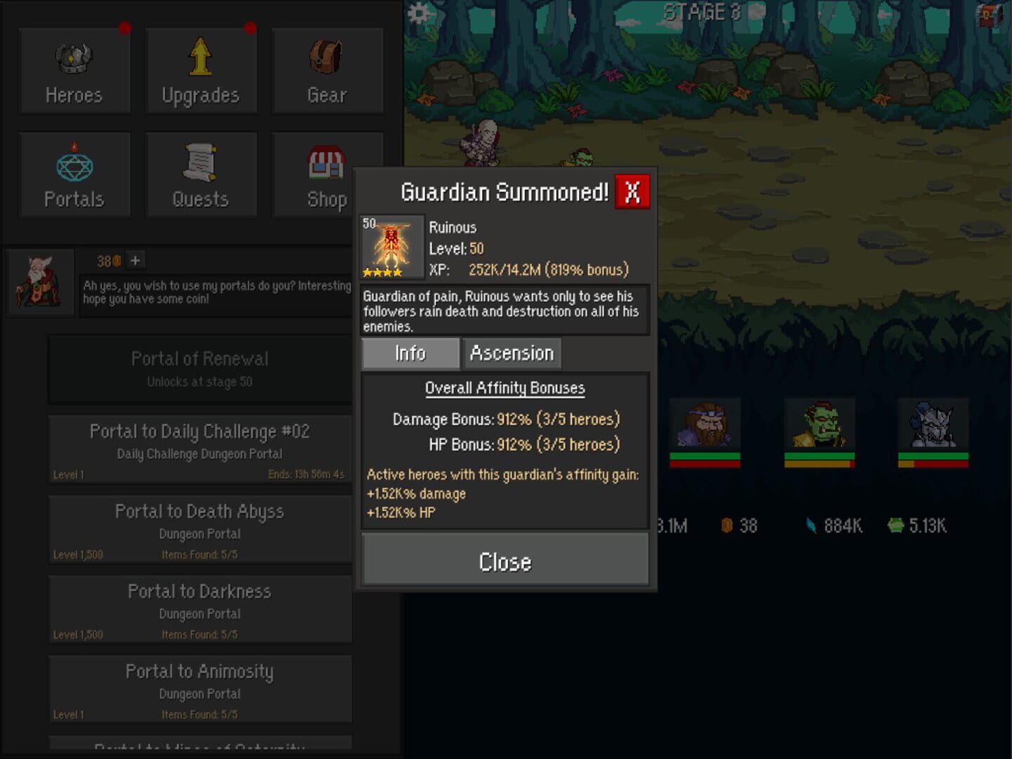 Idle Guardians - Screenshot