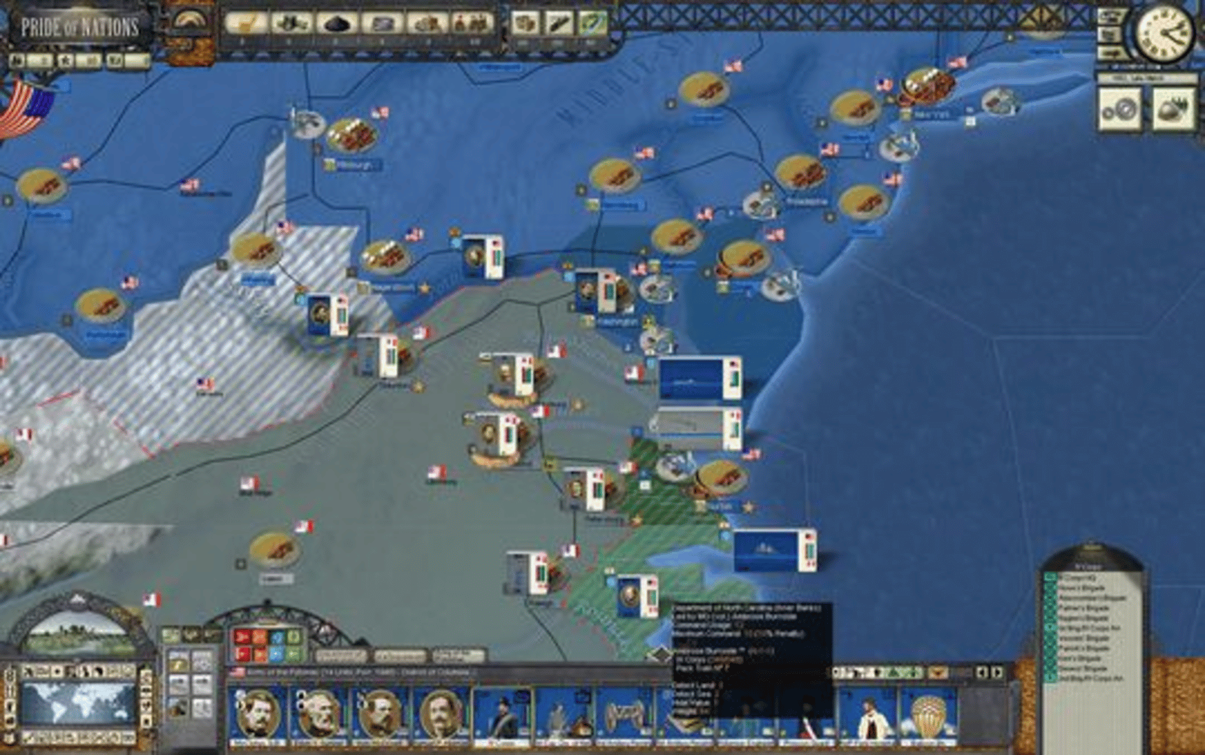 Pride of Nations: American Civil War 1862 screenshot