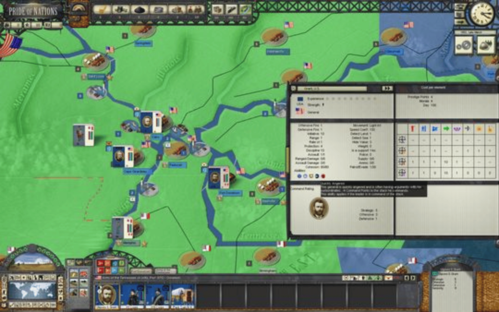 Pride of Nations: American Civil War 1862 screenshot