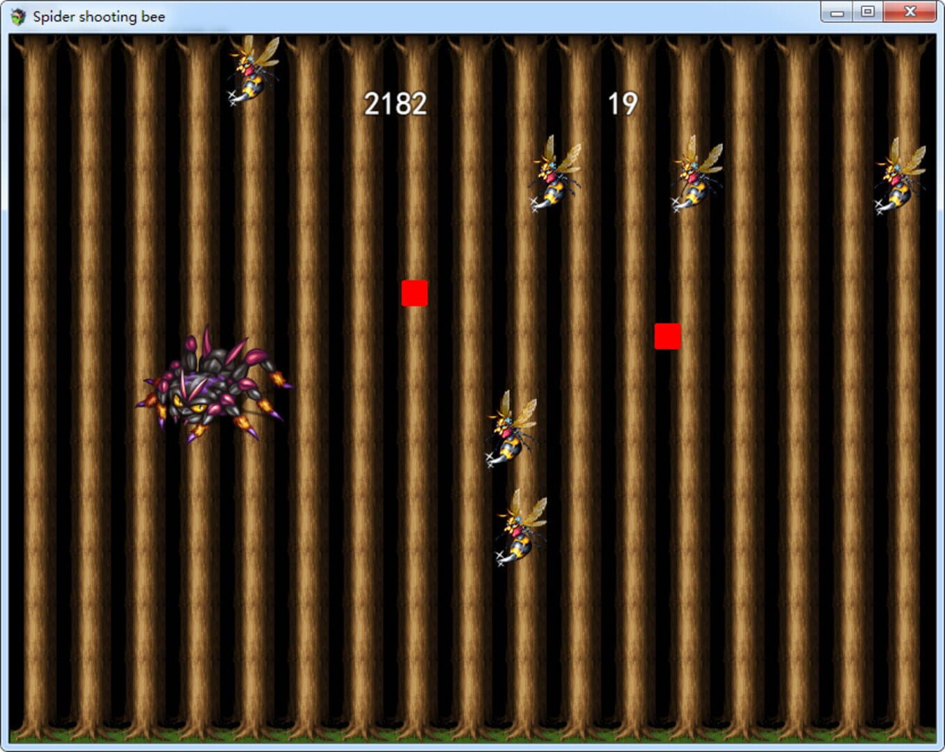 Spider Shooting Bee - Screenshot