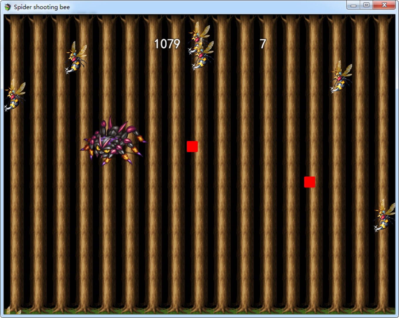 Spider Shooting Bee - Screenshot