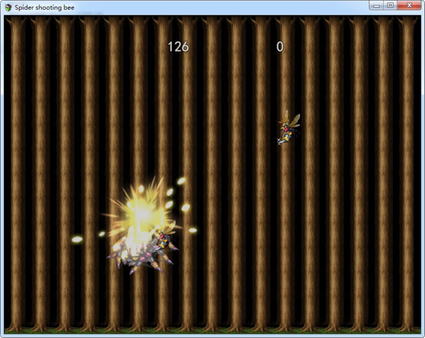 Spider Shooting Bee - Screenshot