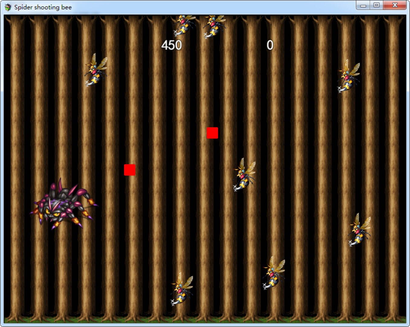 Spider Shooting Bee - Screenshot