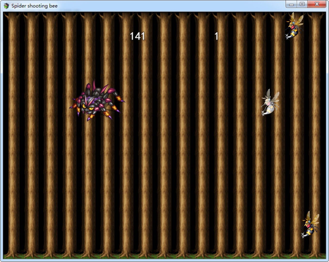 Spider Shooting Bee - Screenshot