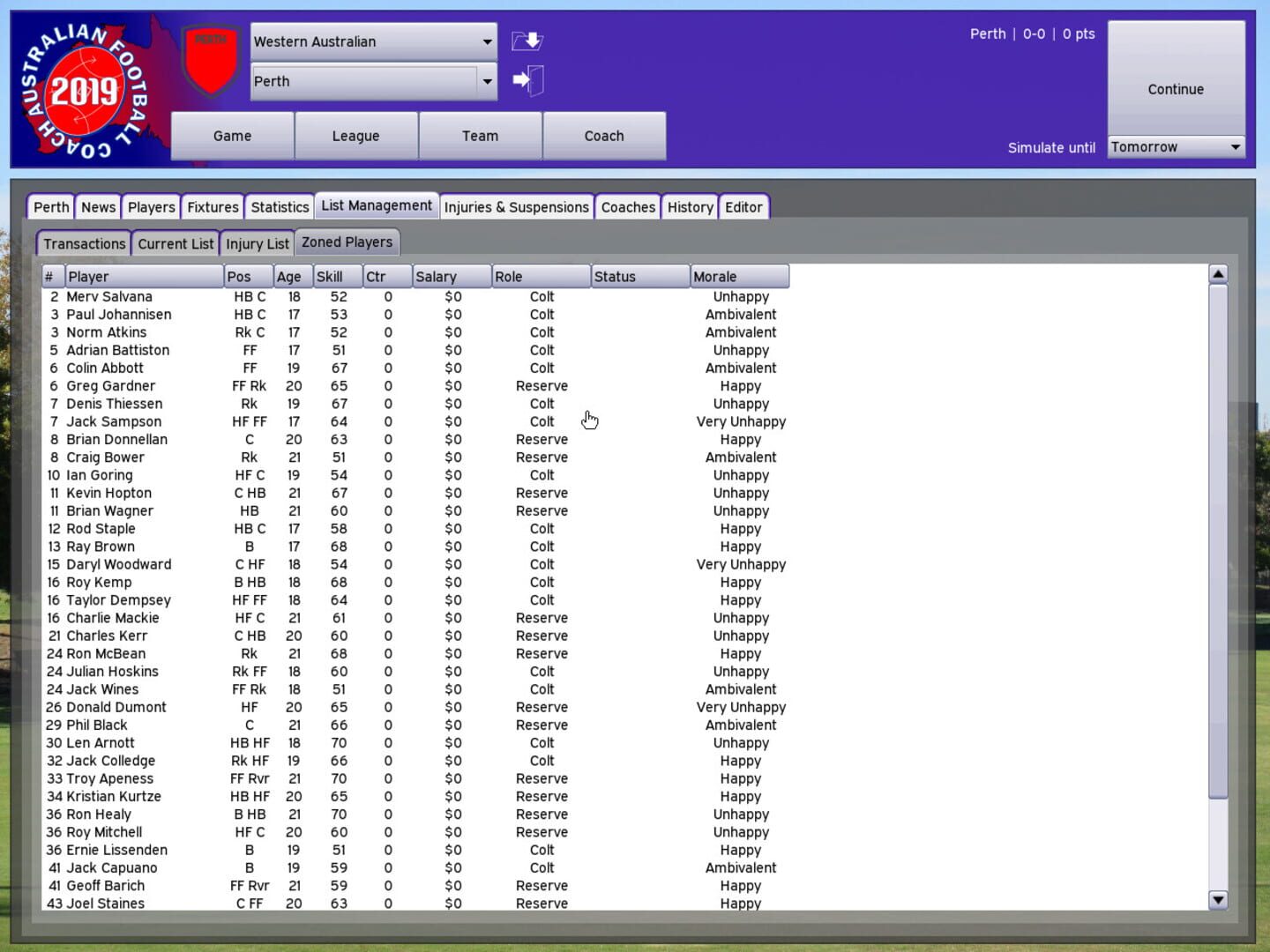 Australian Football Coach 2019