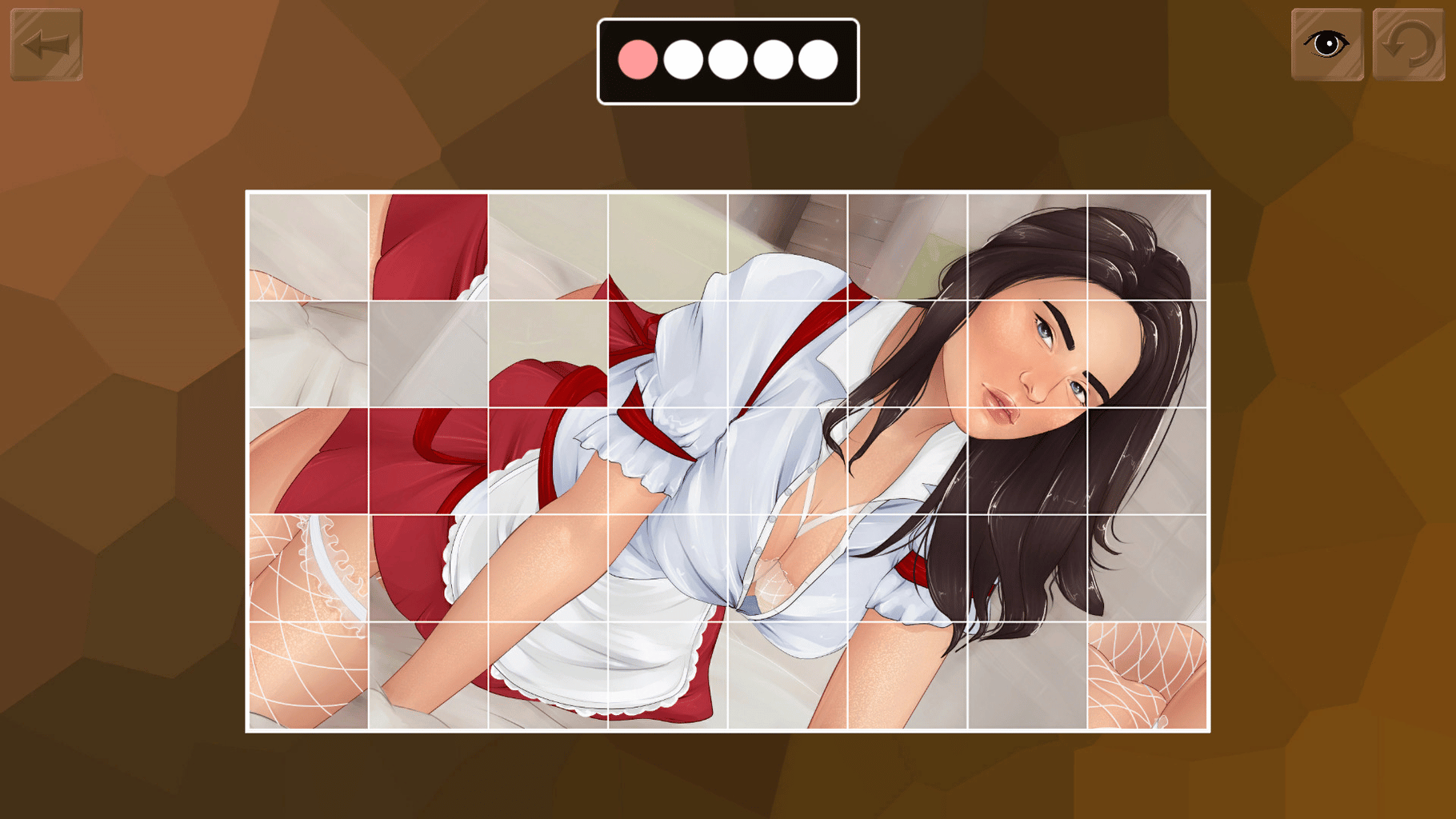 Easy hentai puzzle screenshot