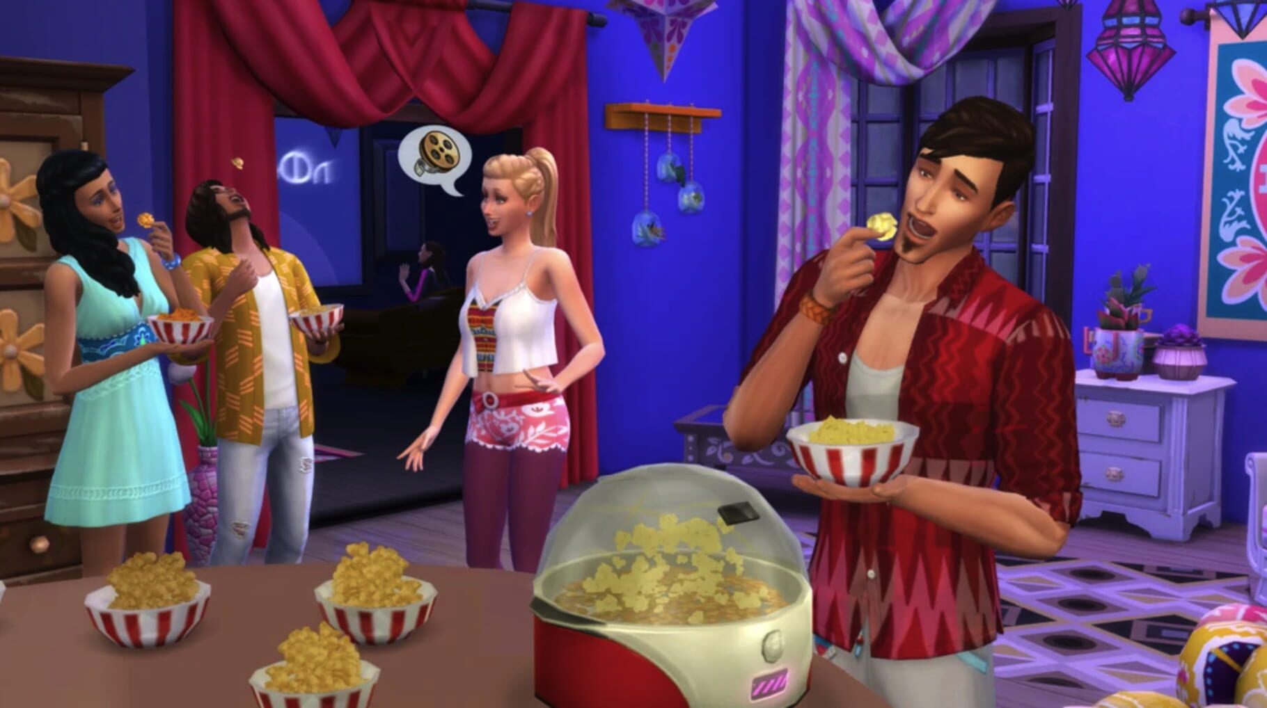 Captura de pantalla - The Sims 4: Movie Hangout Stuff