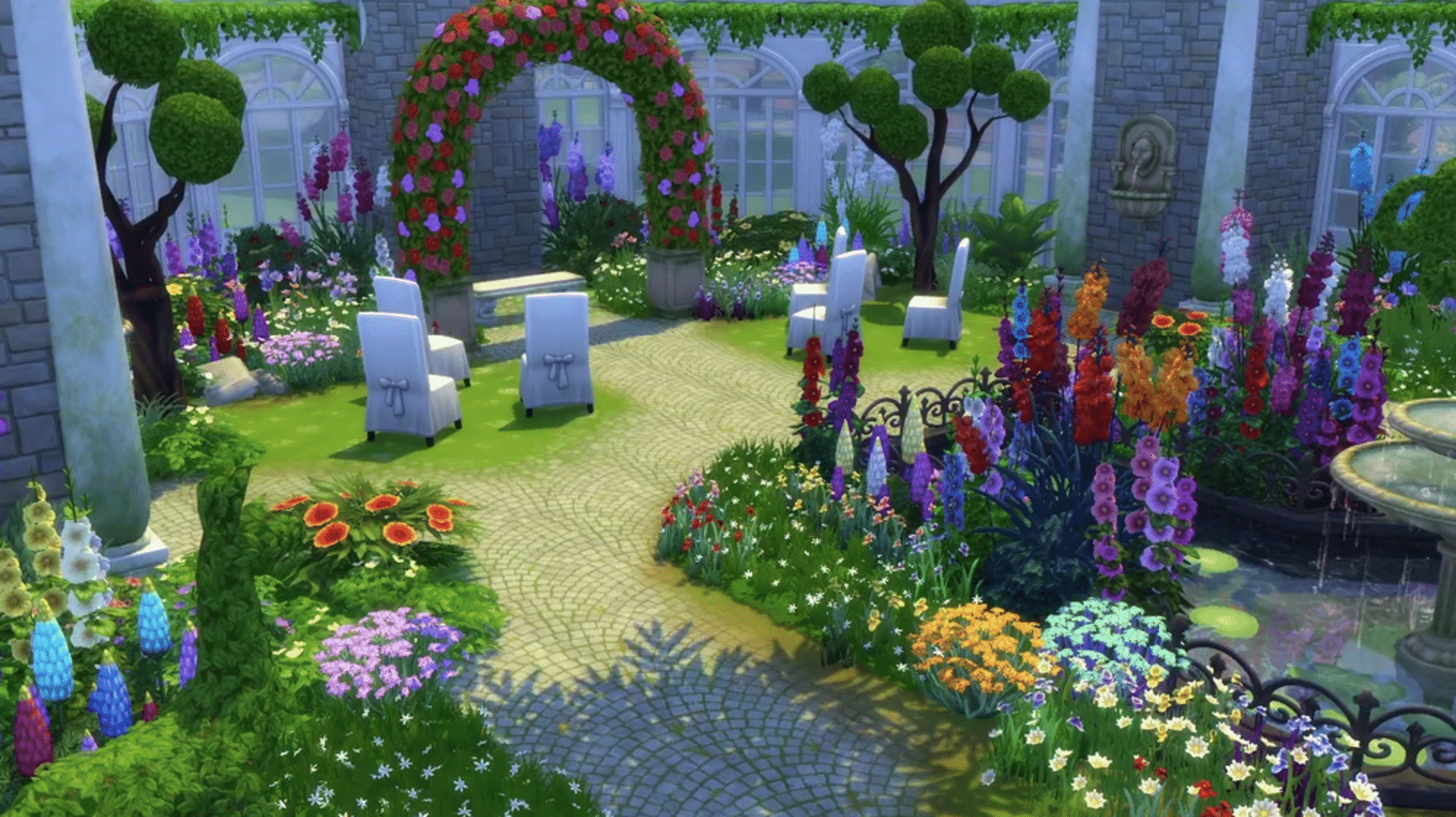 The Sims 4: Romantic Garden Stuff screenshot