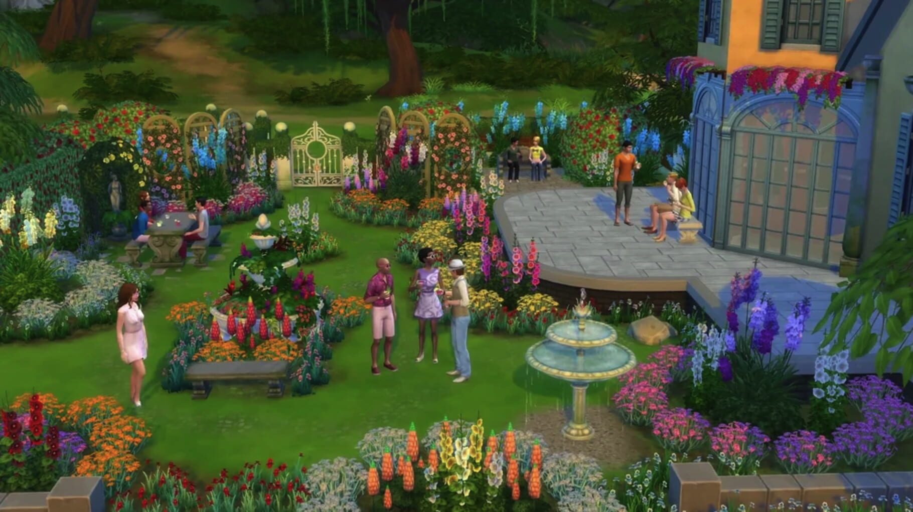 Captura de pantalla - The Sims 4: Romantic Garden Stuff