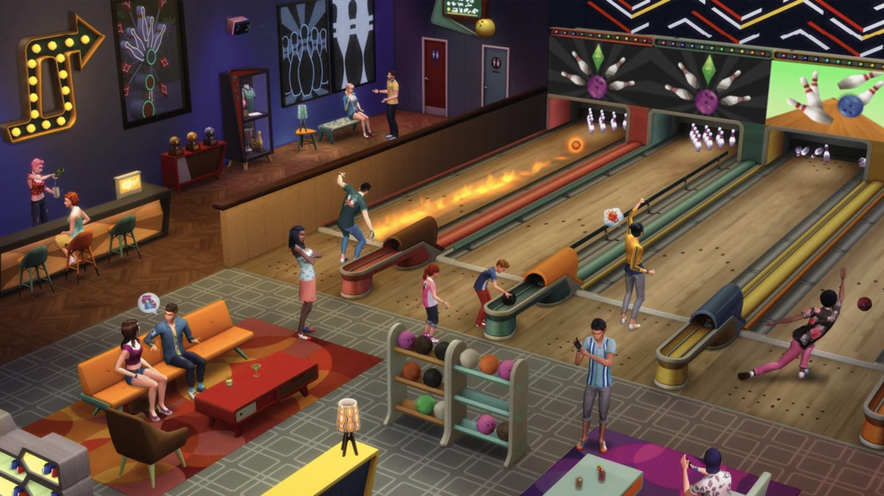 The Sims 4: Bowling Night Stuff screenshot