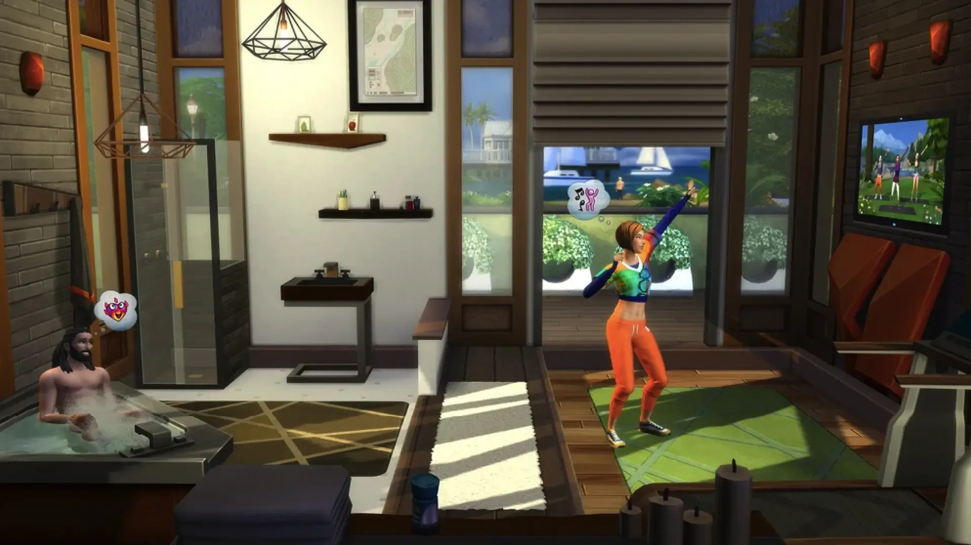 Captura de pantalla - The Sims 4: Fitness Stuff