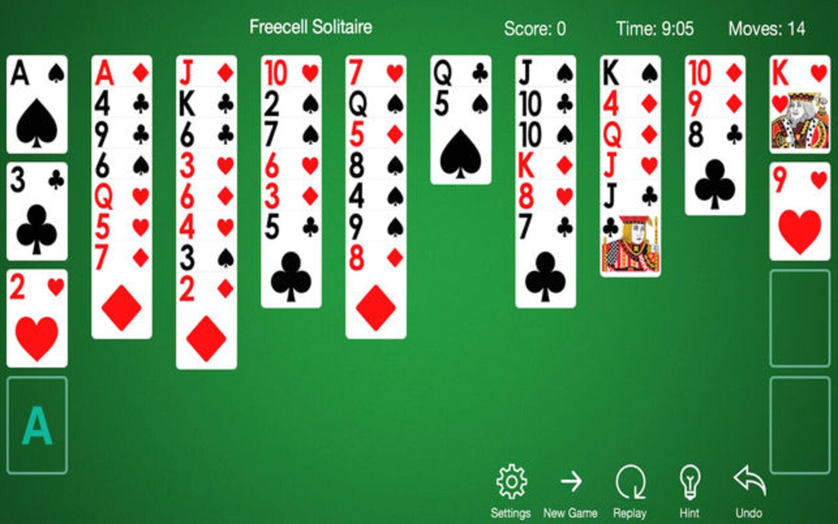 FreeCell Solitaire - Classic Deck Card Games - Screenshot