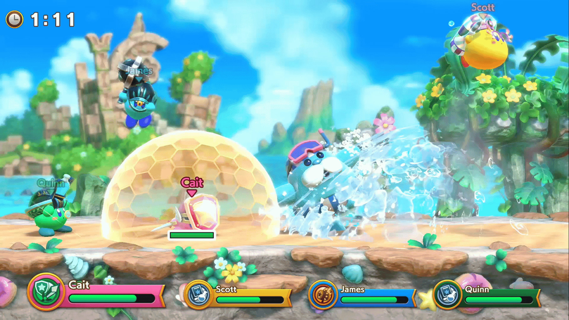 Super Kirby Clash screenshot