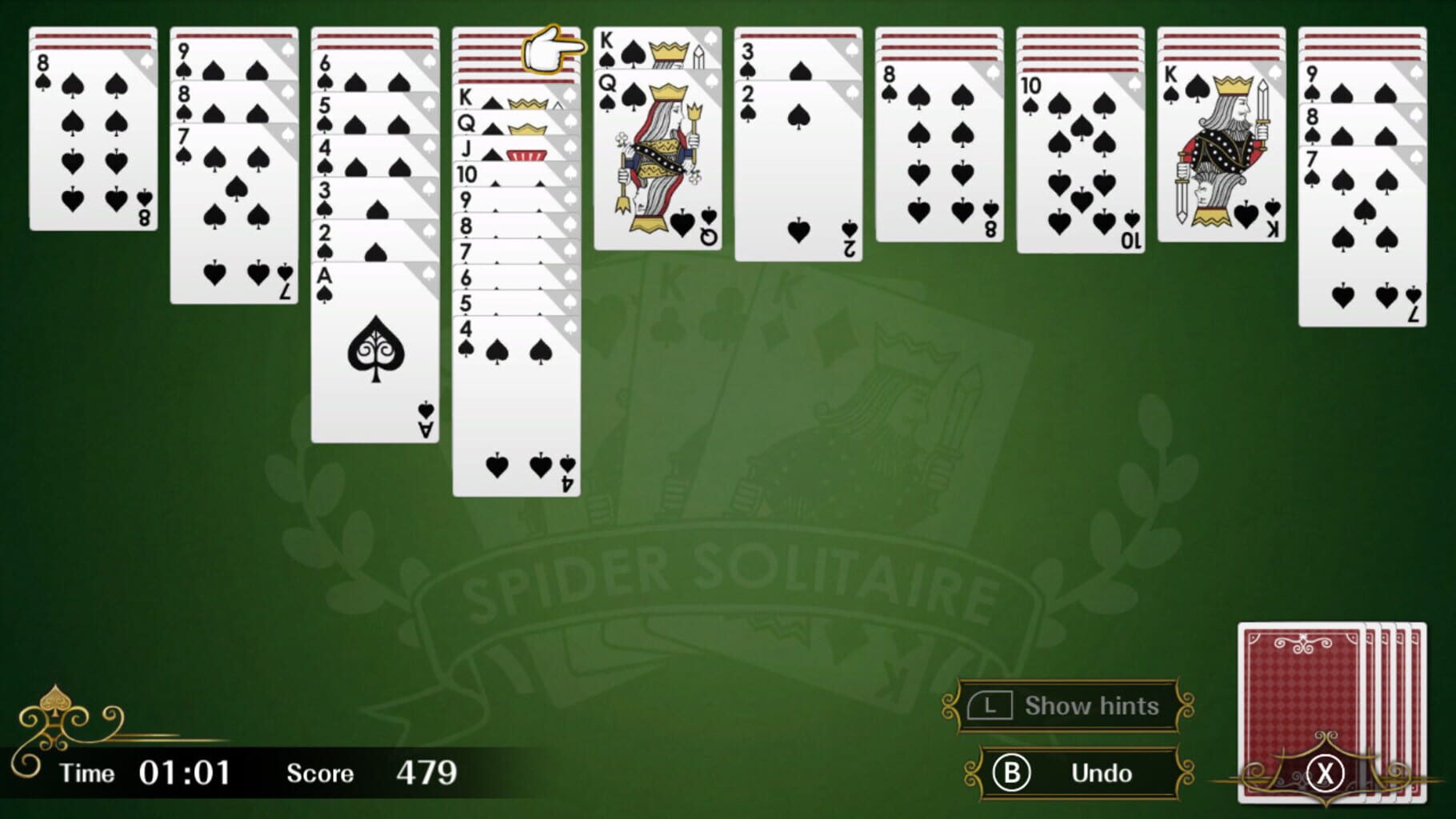 Captura de pantalla - Spider Solitaire F