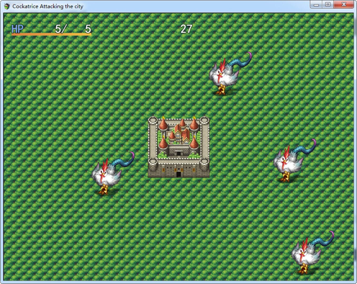 Cockatrice Attacking the city - Screenshot