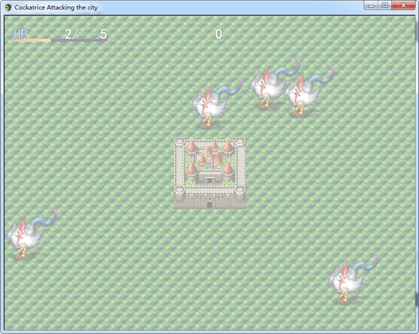 Cockatrice Attacking the city - Screenshot