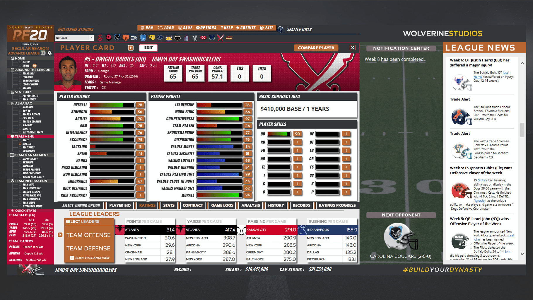 Draft Day Sports: Pro Football 2020 screenshot