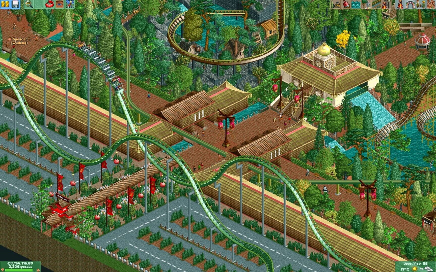 Captura de pantalla - RollerCoaster Tycoon 2: Wacky Worlds