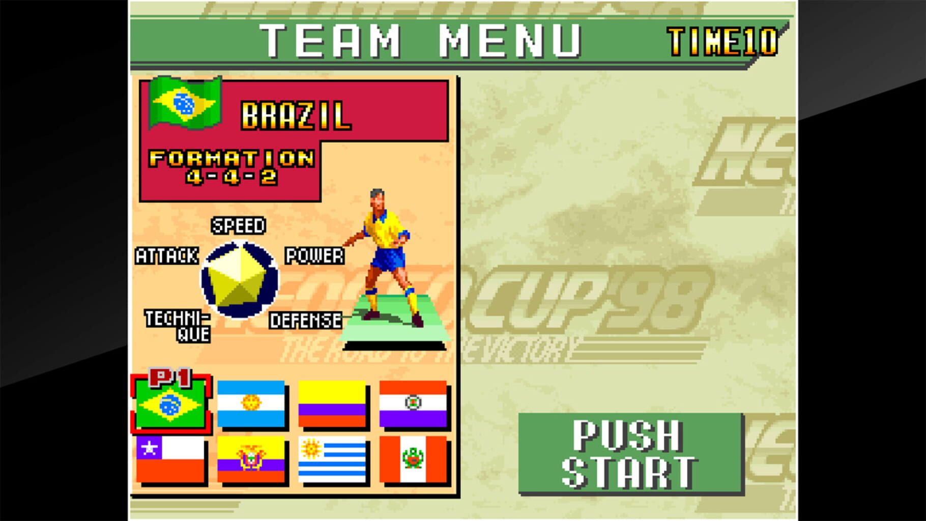 Captura de pantalla - ACA Neo Geo: Neo Geo Cup '98 - The Road to the Victory