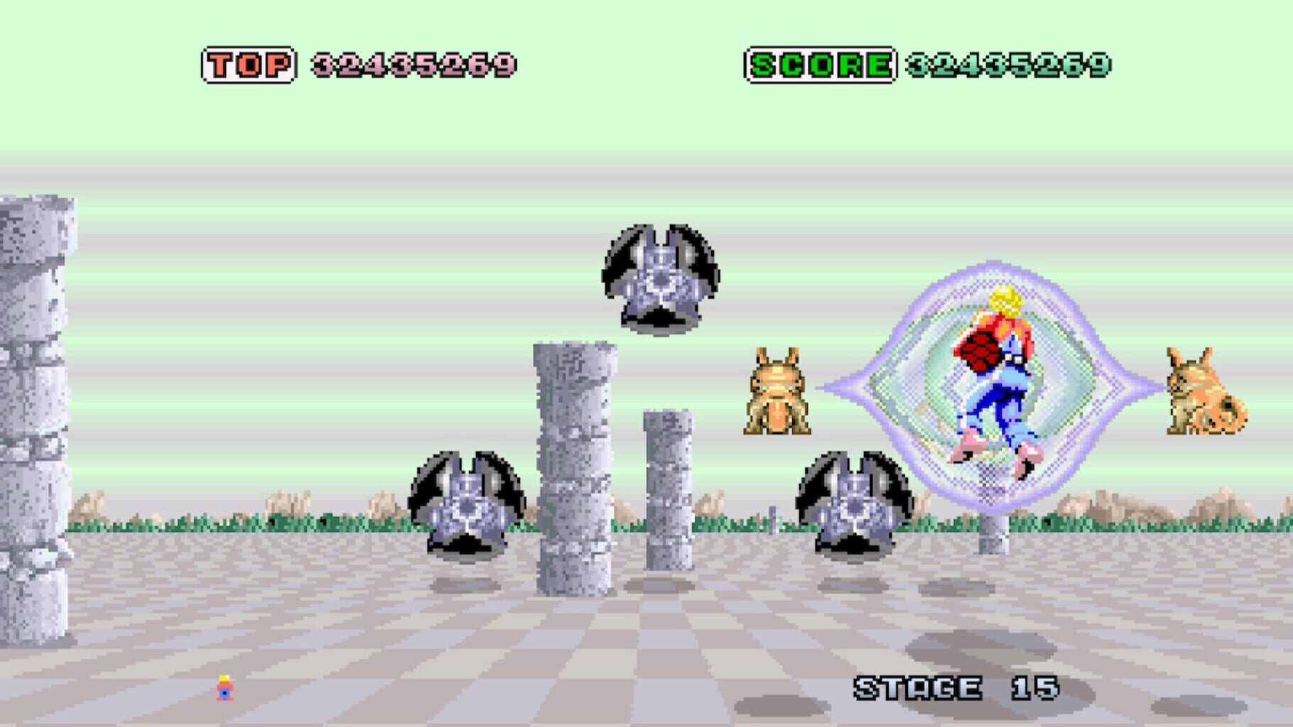 Captura de pantalla - Sega Ages: Space Harrier