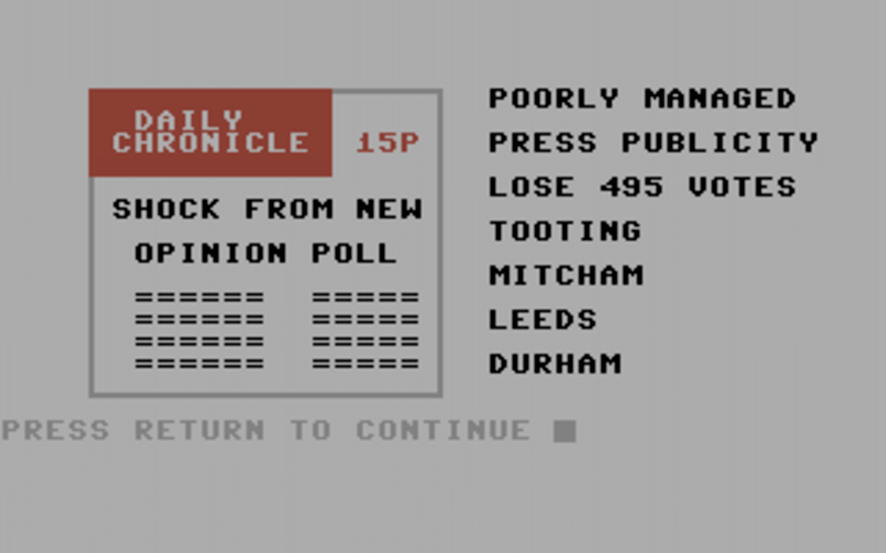 The Election Game screenshot