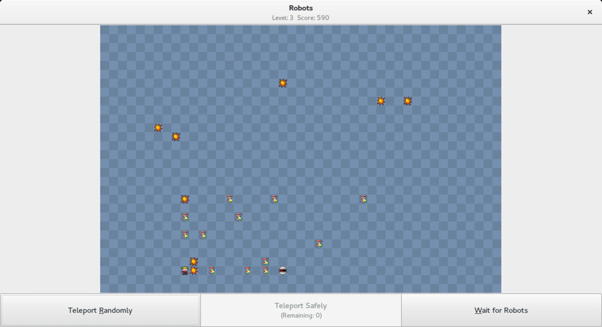 Gnome Robots - Screenshot