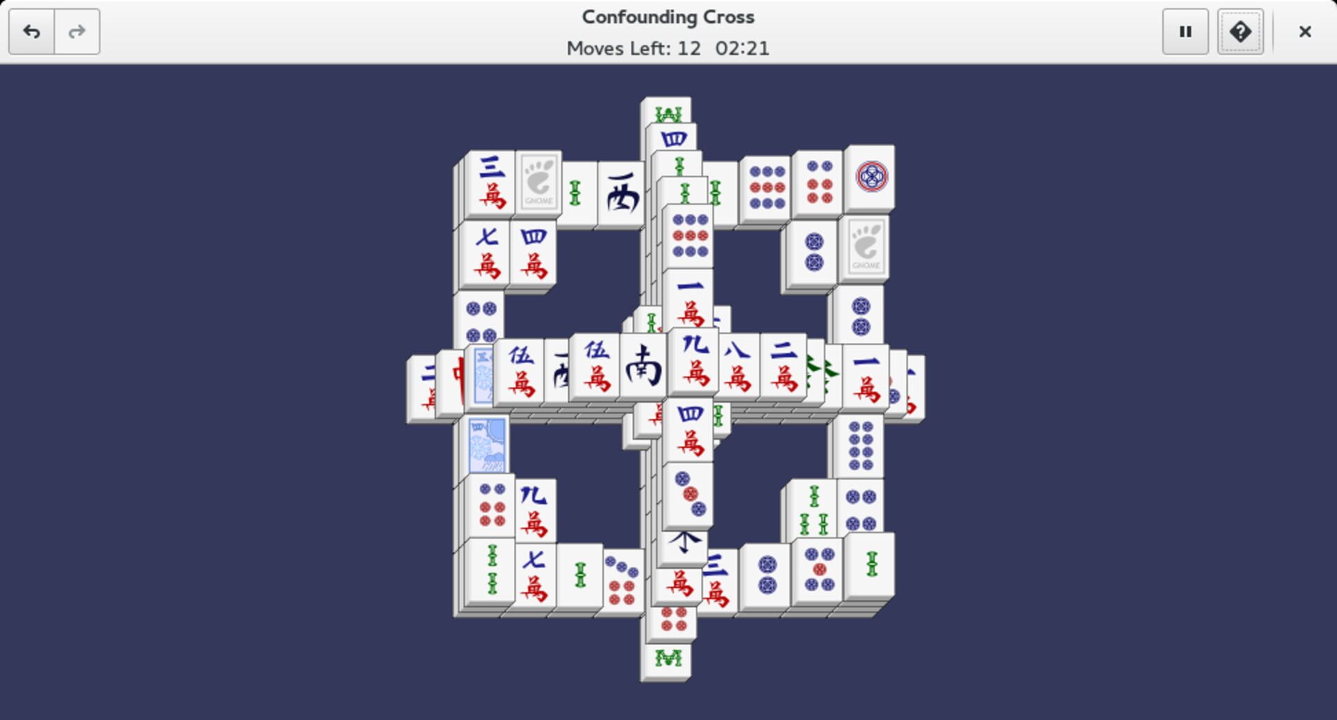 Gnome Mahjongg - Screenshot