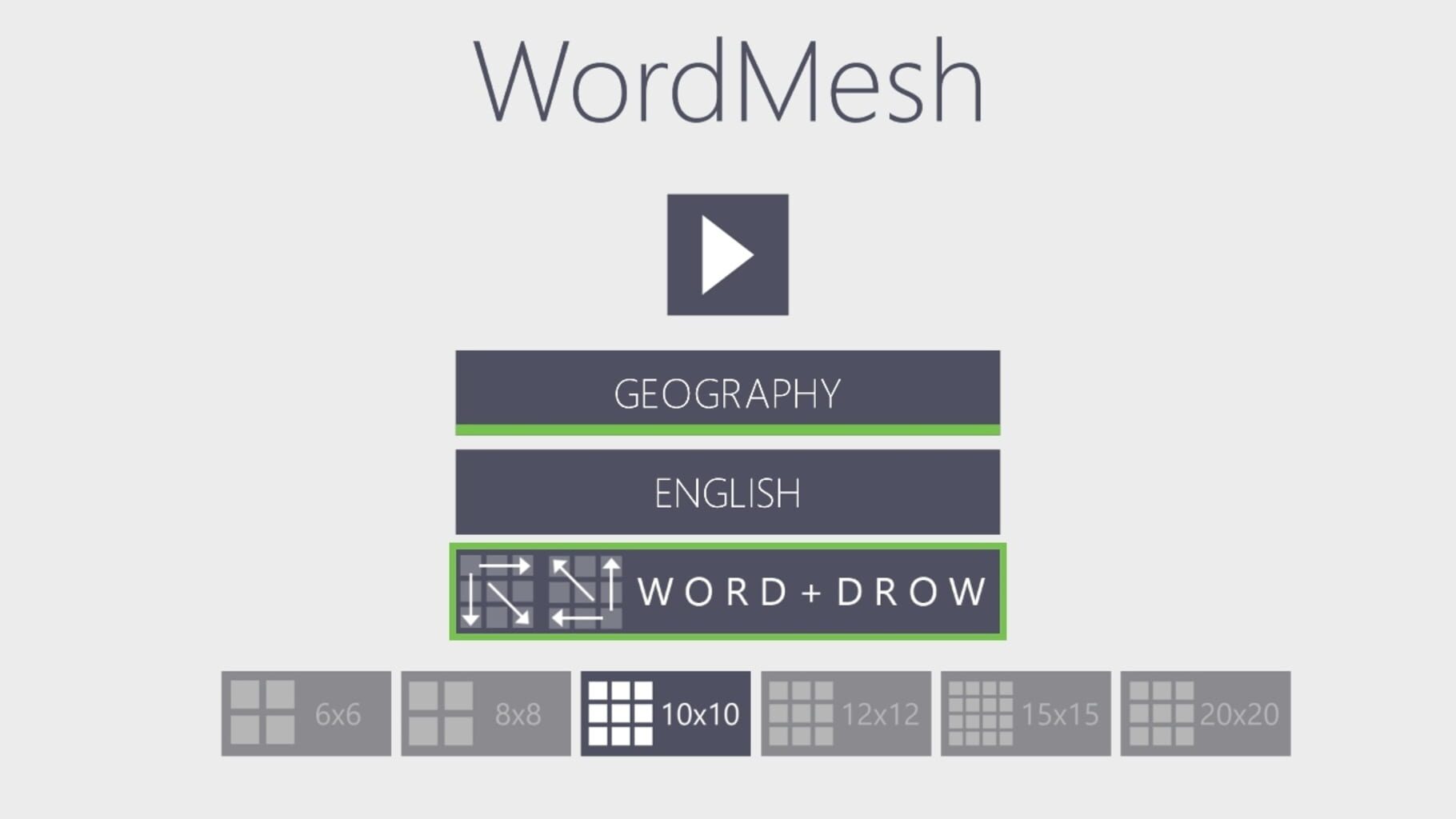 Captura de pantalla - Word Mesh