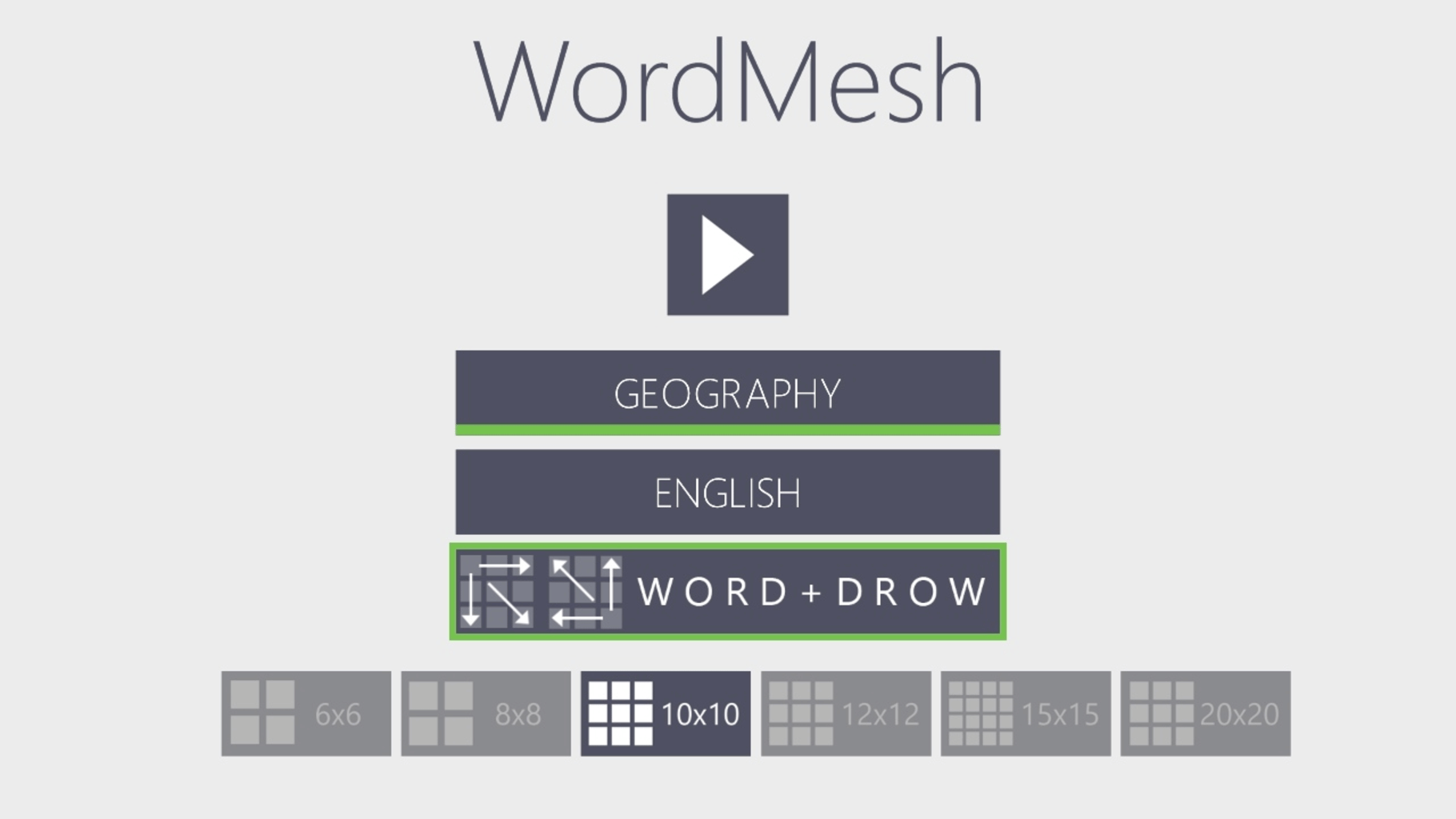 Word Mesh screenshot