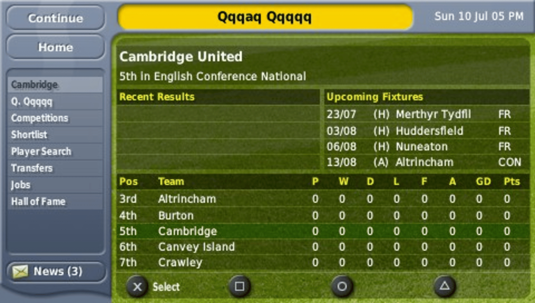 Football Manager Handheld screenshot