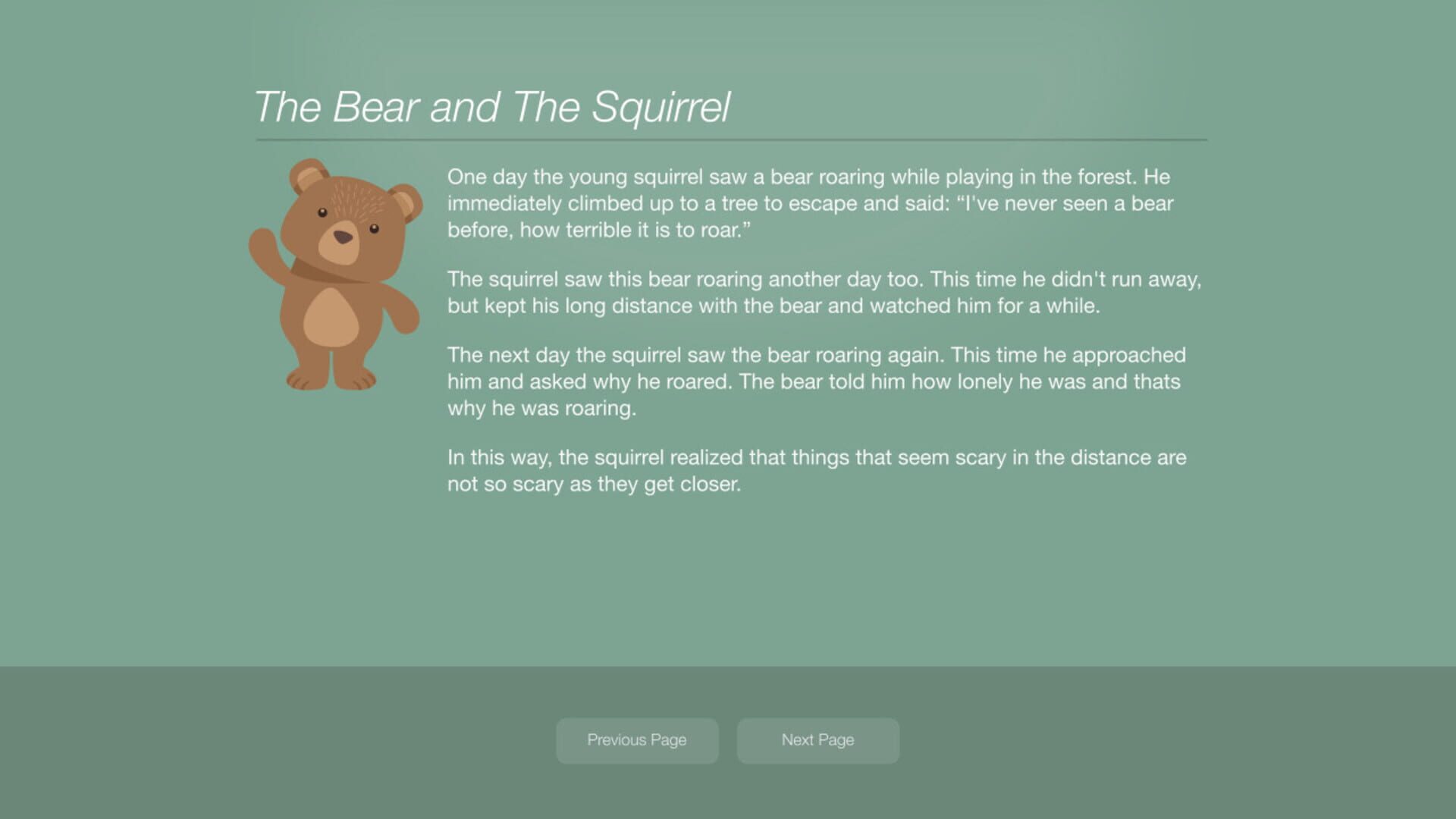 Aesop's Fables: A New Approach - Screenshot