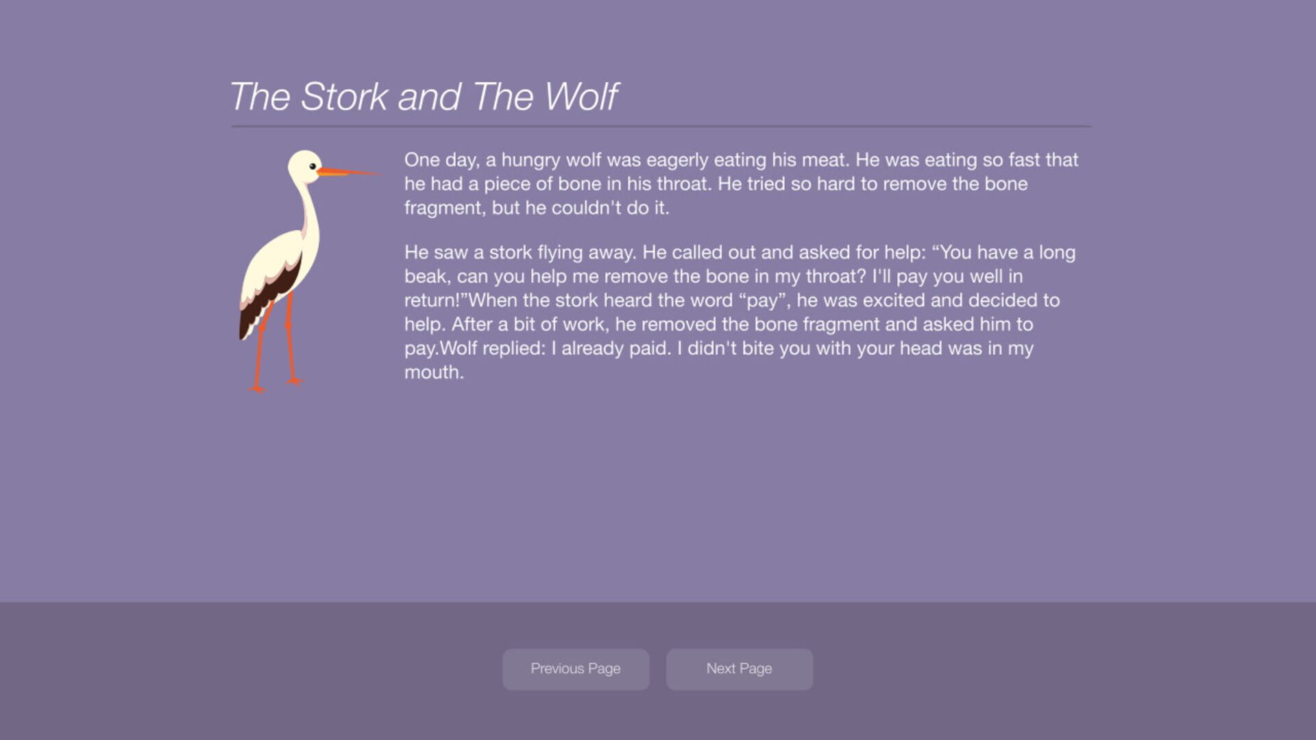 Aesop's Fables: A New Approach - Screenshot
