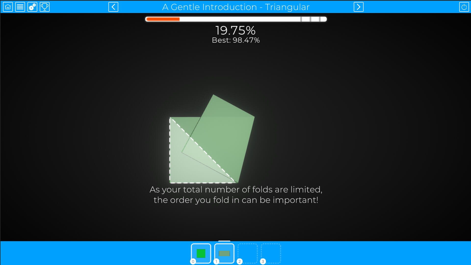Paper - A Game of Folding - Screenshot