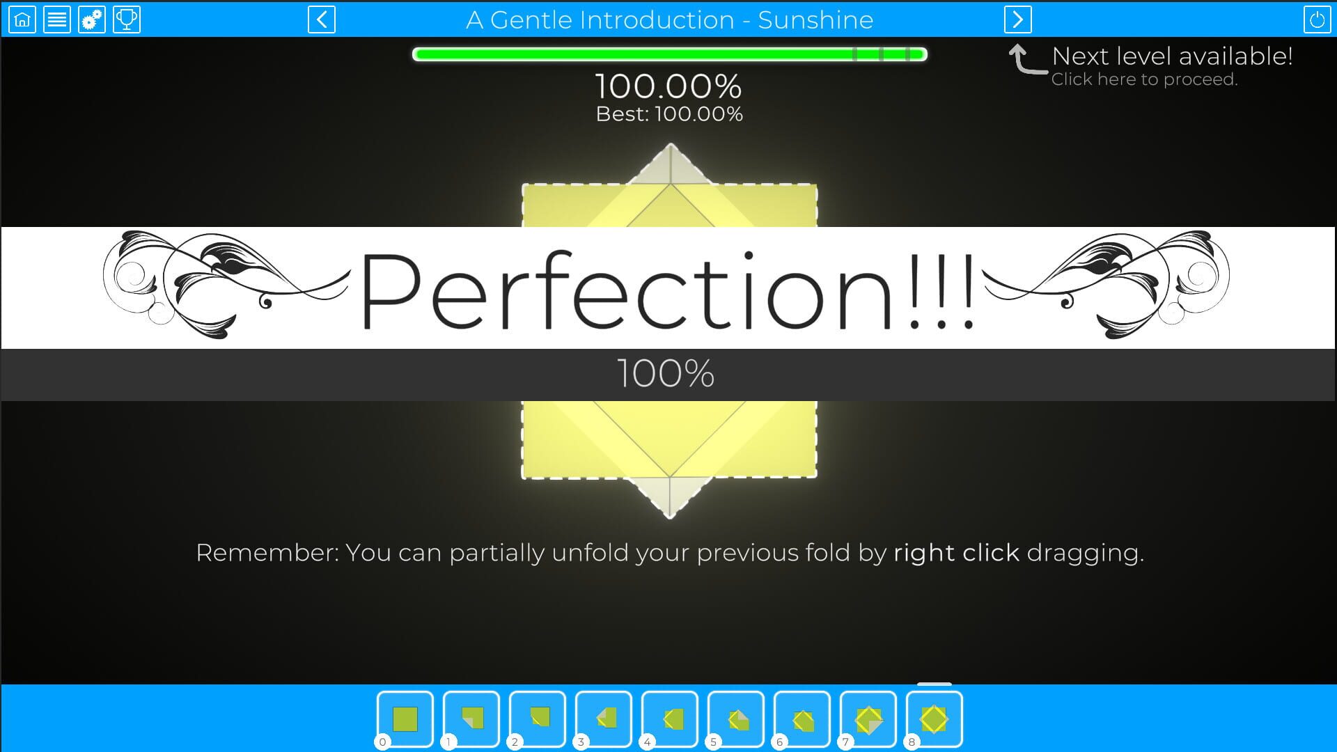 Paper - A Game of Folding - Screenshot