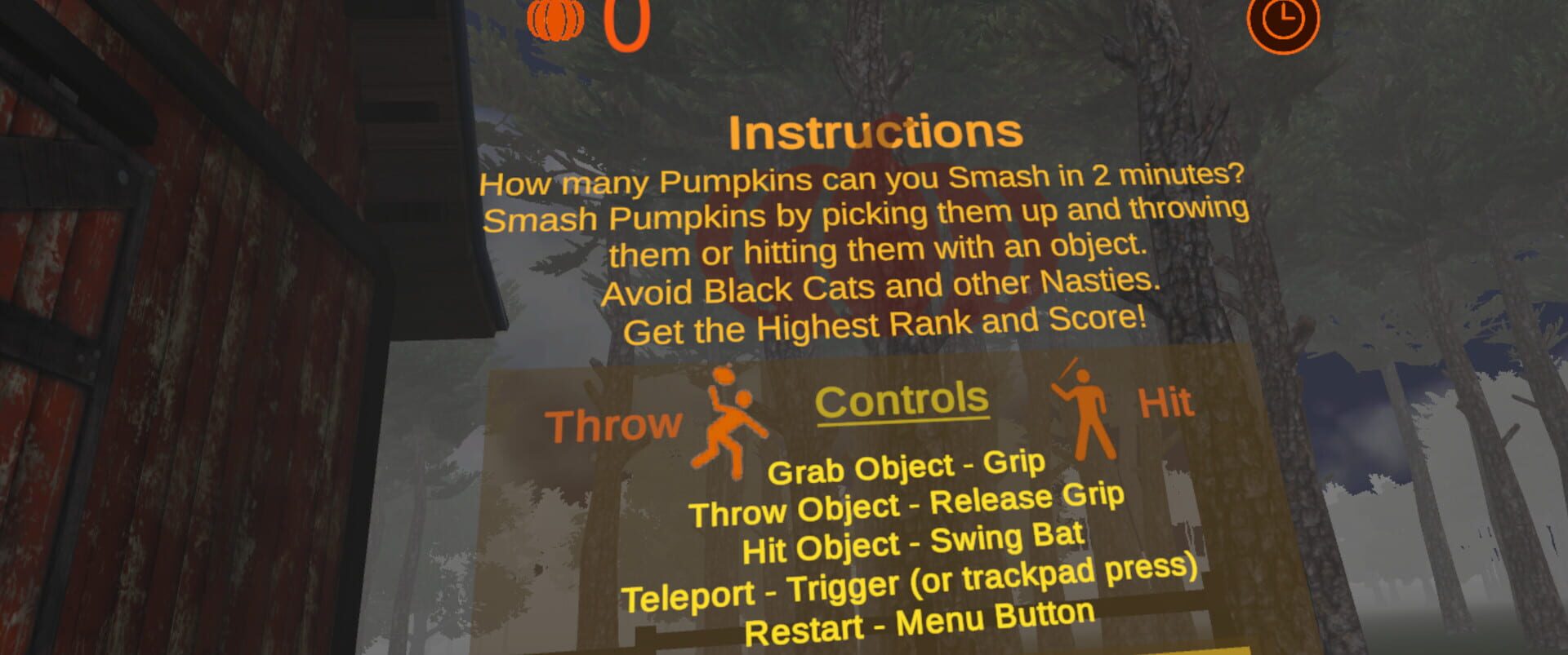 Pumpkin Smasher VR - Screenshot