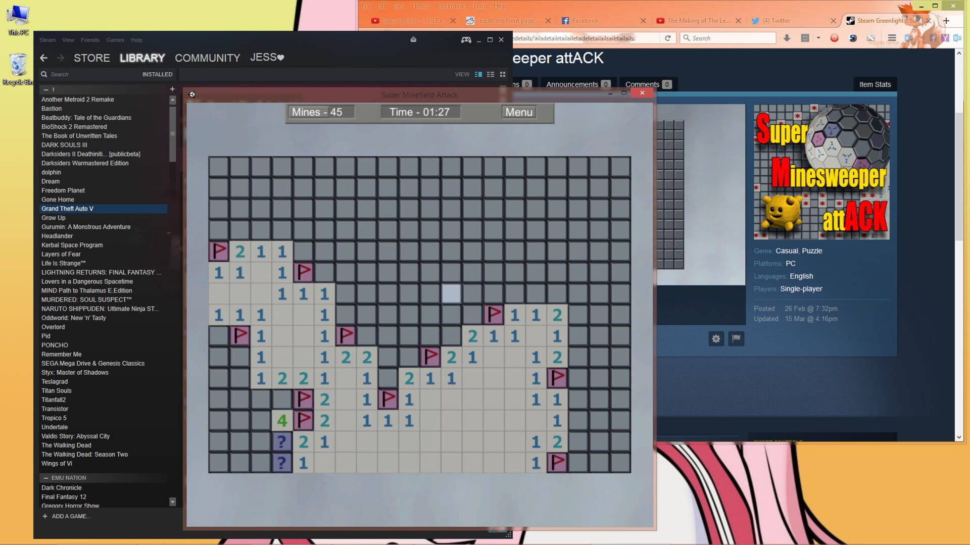 Super Minesweeper Attack - Screenshot