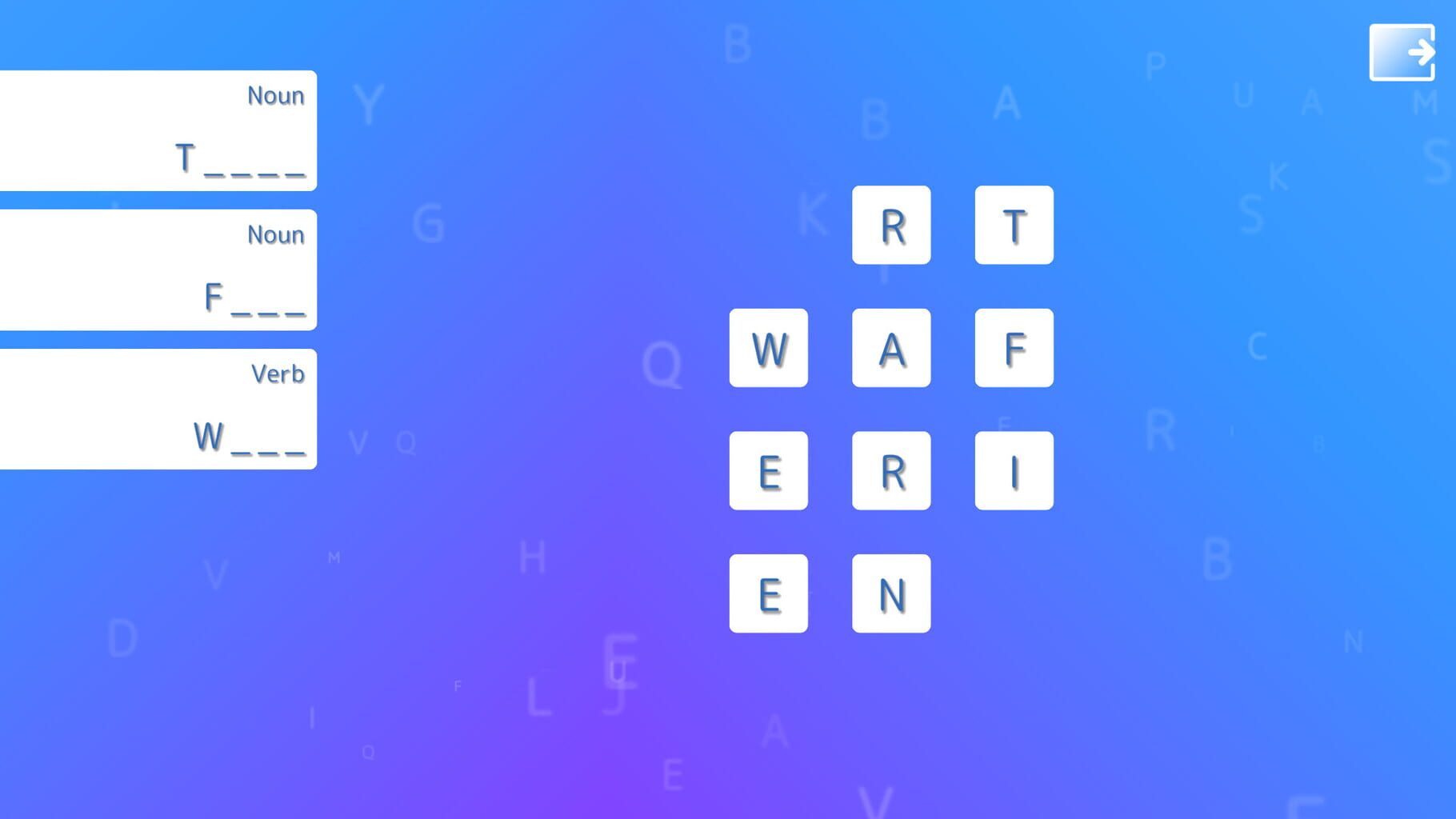 Mini Words screenshot