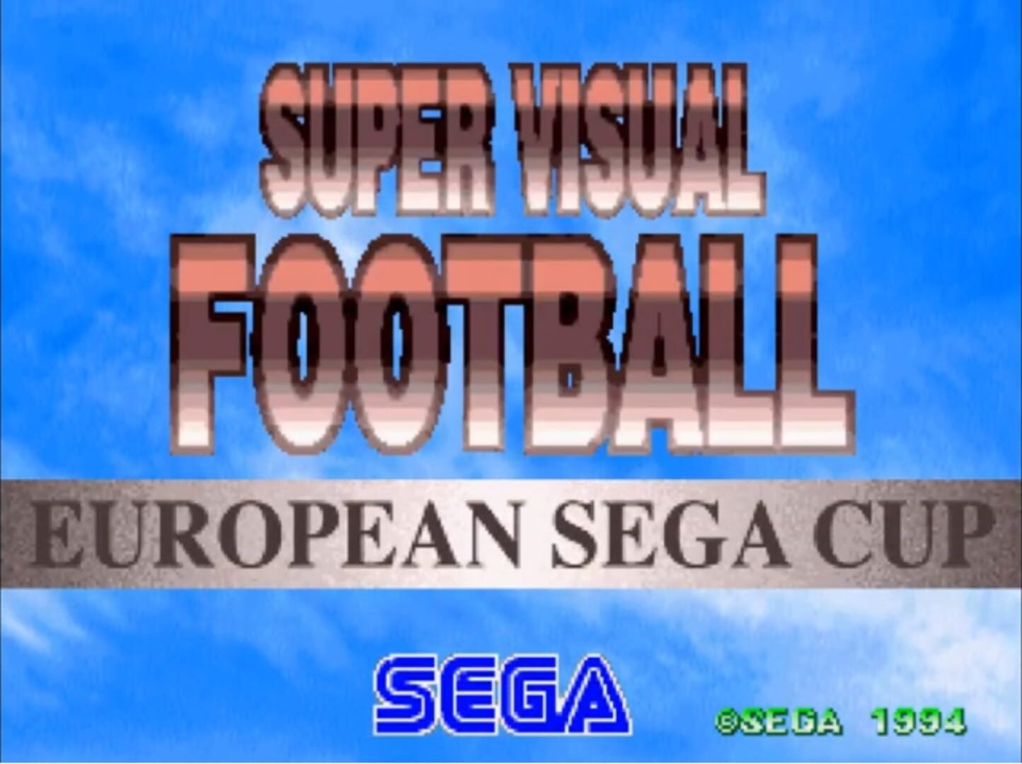 Captura de pantalla - Super Visual Football European Sega Cup