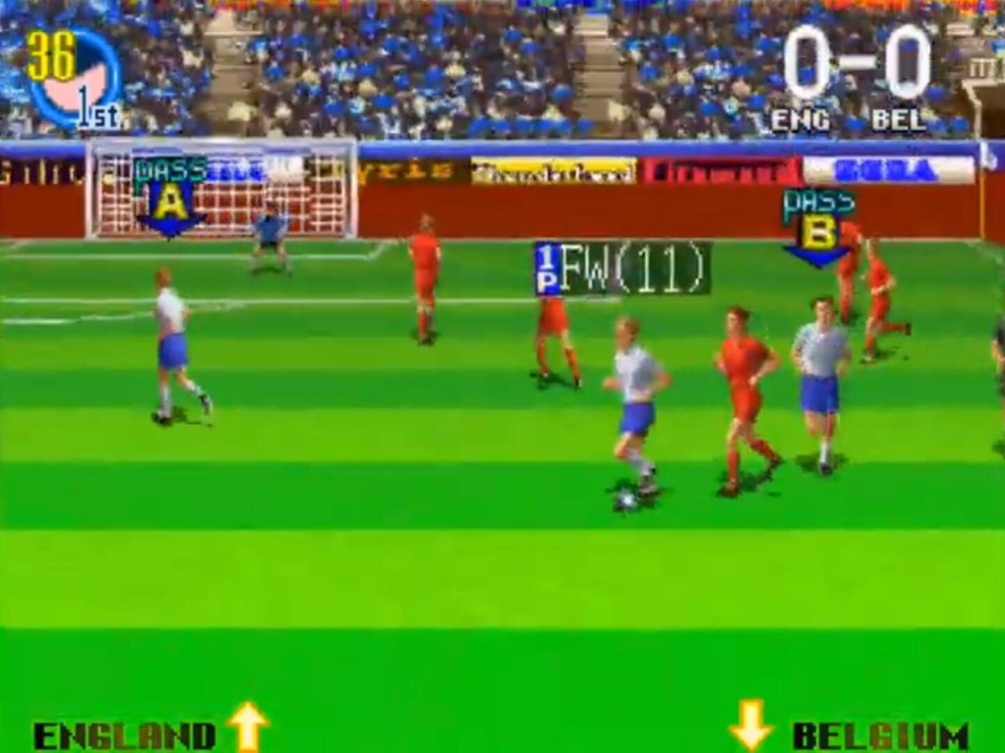 Captura de pantalla - Super Visual Football European Sega Cup