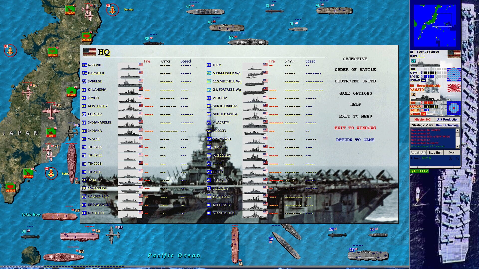 Battleships and Carriers: Pacific War - Screenshot