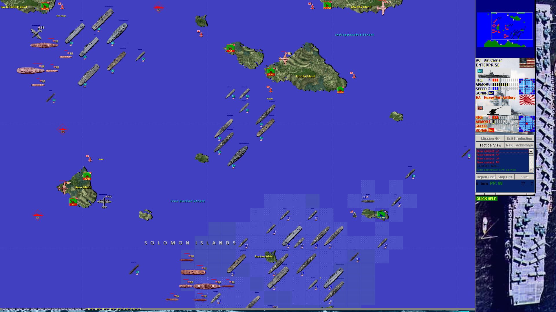 Battleships and Carriers: Pacific War - Screenshot
