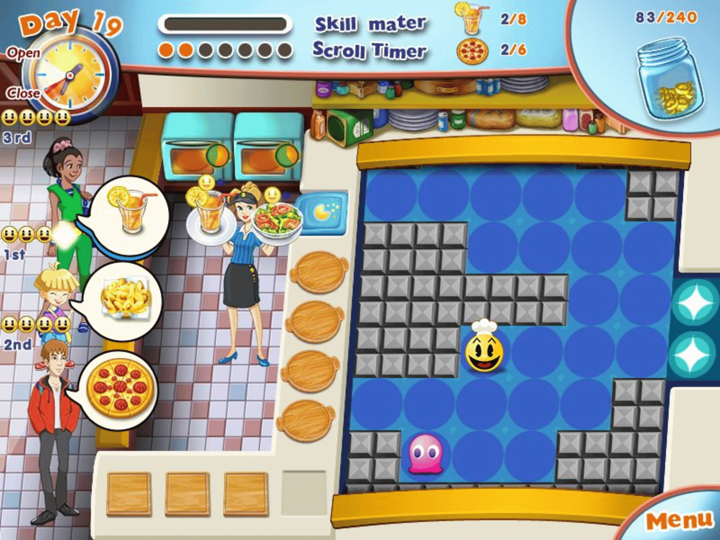 Pac-Man Pizza Parlor screenshot