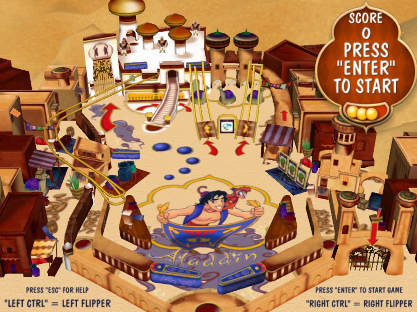 Captura de pantalla - Aladdin Pinball