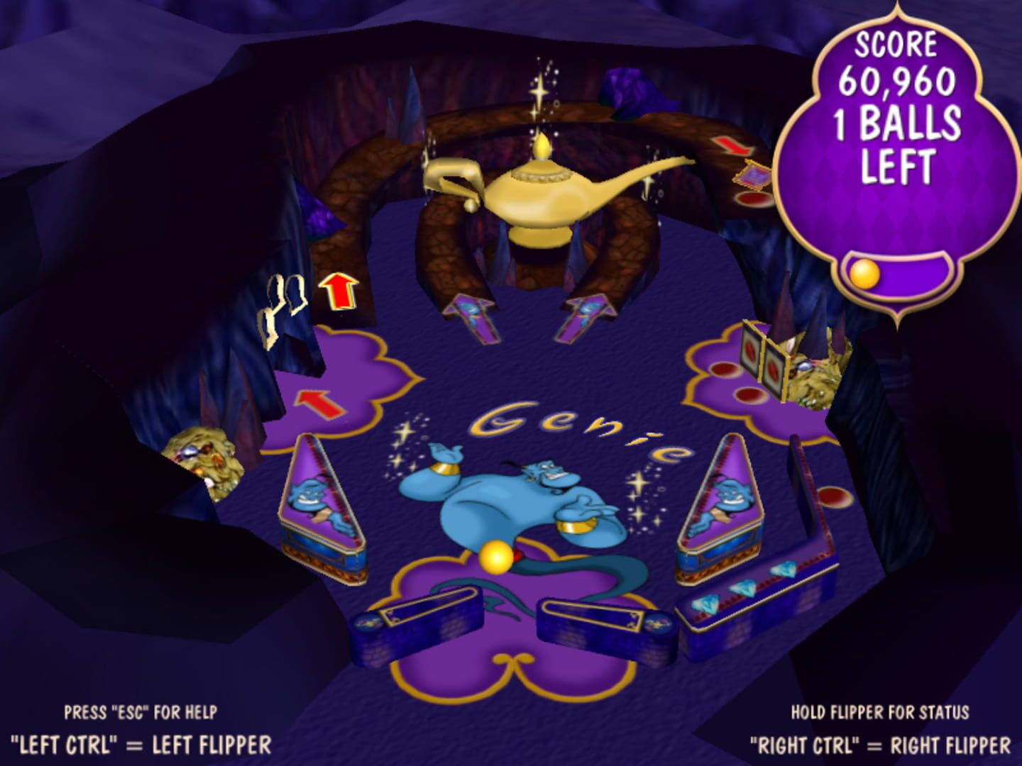 Captura de pantalla - Aladdin Pinball